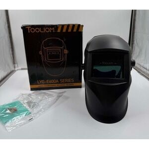 TOOLIOM Welding Helmet, Auto Darkening Solar Powered With Adjustable Shade Range